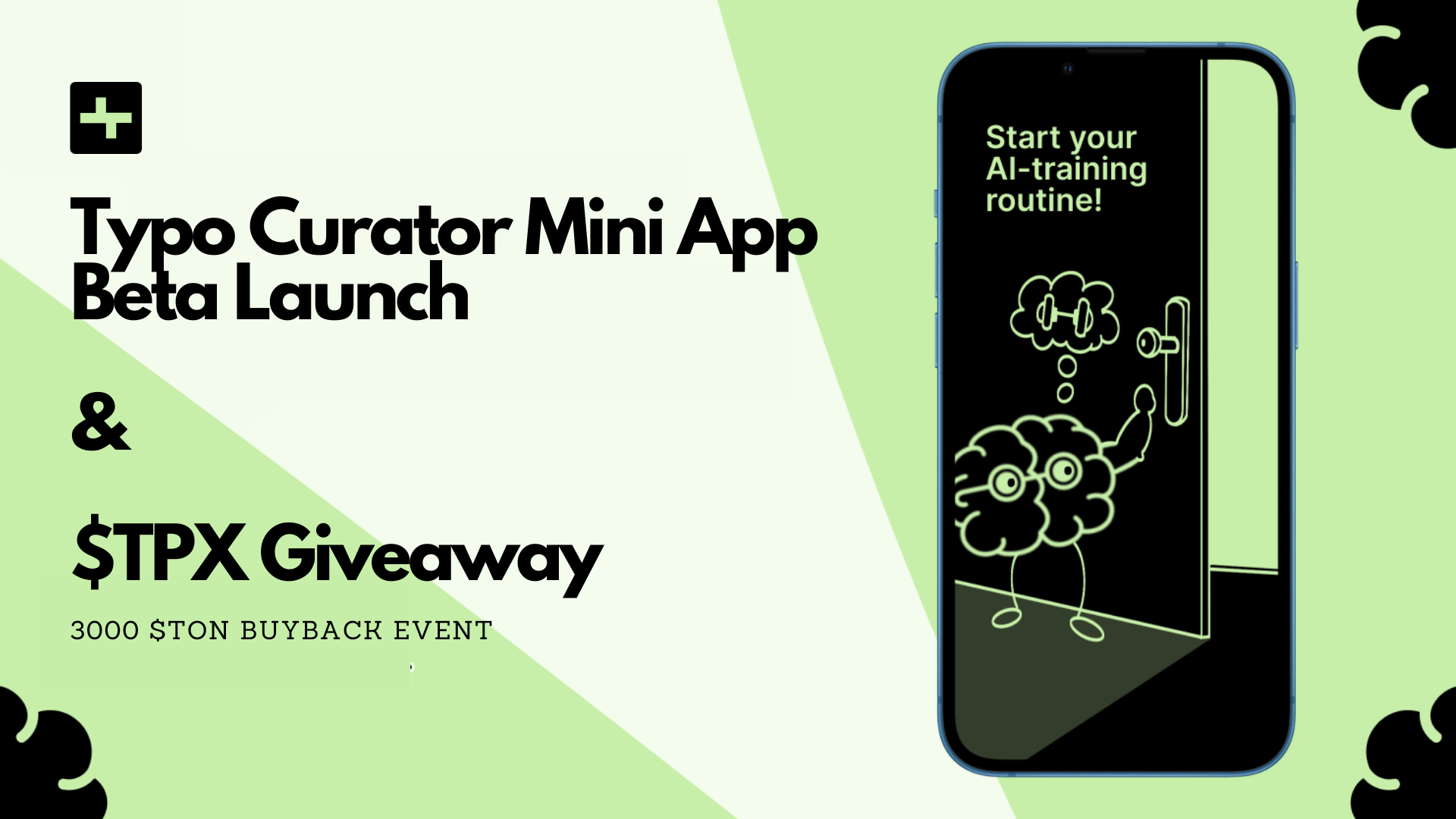 Typo Curator Mini App Beta Launch & $TPX Giveaway: 3000 $TON Buyback Event